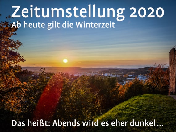 Zeitumstellung Winterzeit 2020