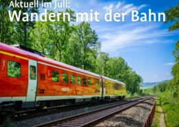 Bahn-Wander-Monat-Juli