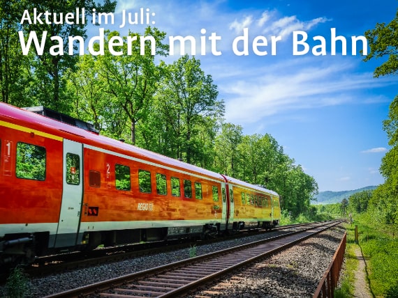 Bahn-Wander-Monat-Juli