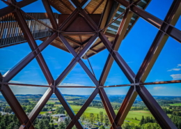 Zum Aussichtsturm auf den Pressecker Knock wandern