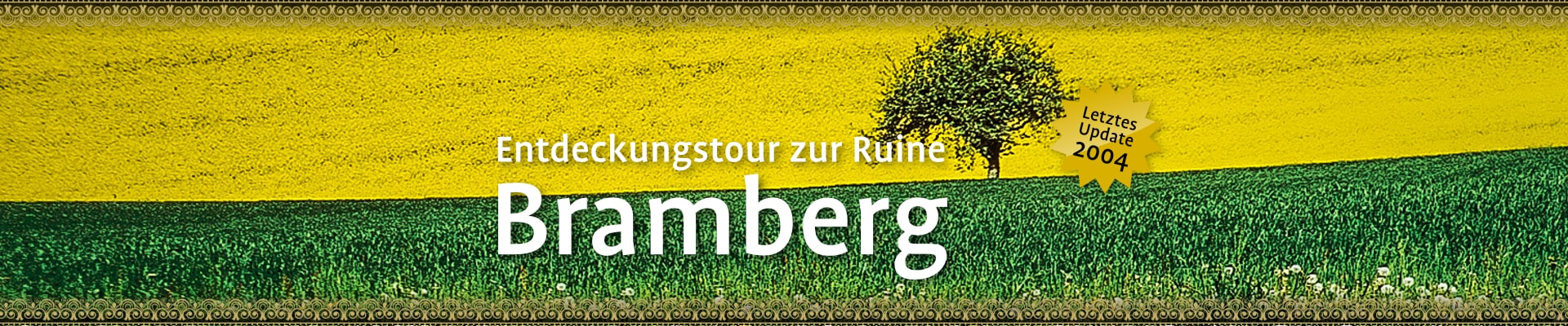 Zur Burg Bramberg Haßberge wandern Einfach mit HINTERINDIEN.DE