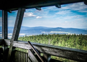 Auf der Aussichtsplattform des Oberpfalzturms