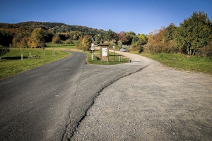 Parkplatz oberhalb von Sandberg