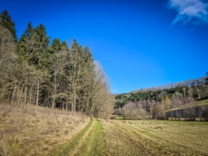 Gerader Weg durch das Tal