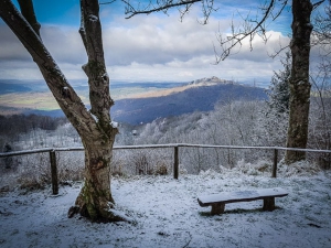 Thüringer Blick auf dem Großen Gleichberg