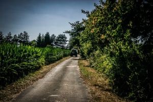 Geteerter Flurweg nach Birkach