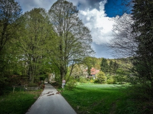 Kurz vor dem Ort Strahlenfels