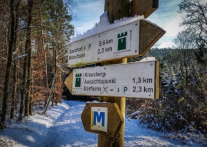 Mainwanderweg-Wegweiser