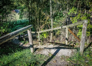 Steinerne Treppe hinunter nach Eltmann