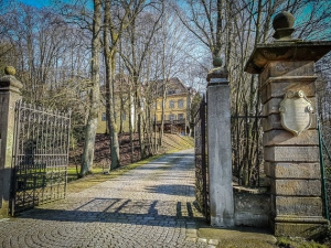 Einfahrt Schloss Hafenpreppach