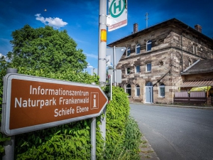 Bahnhof Marktschorgast mit Informationszentrum Schiefe Ebene