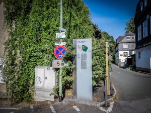 Infotafel mitten in Lauenstein