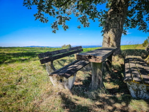 Sitzgruppe mit Aussicht auf dem Schnebeser Knock