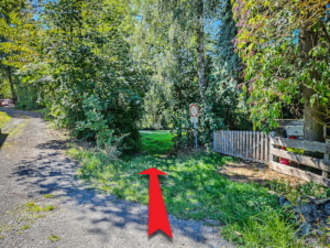 Weg nach unten in die Natur