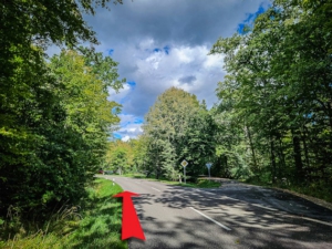 Geradewegs am Wanderparkplatz vorbei