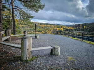 Aussichtspunkt oben am Schieferpark Lehesten