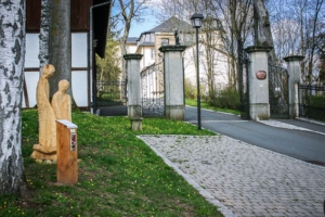 Start der Bibelweg Tour am Schloss Untermerzbach