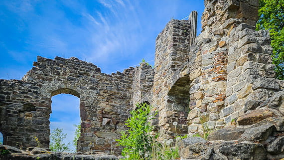 Wandern Ebern Ruine Raueneck