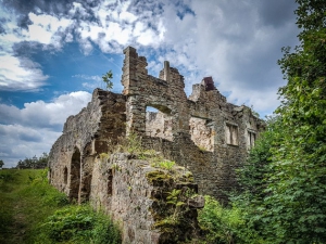 Wandern Ebern Ruine Raueneck