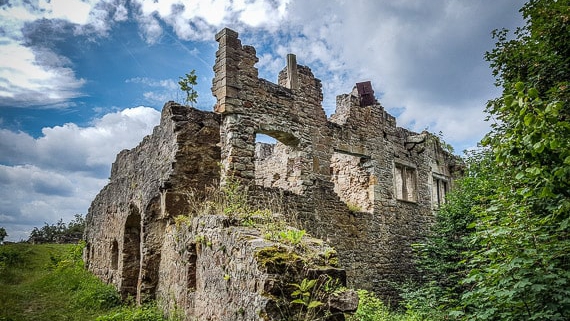 Wandern Ebern Ruine Raueneck