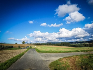 Abzweigung auf Hochebene