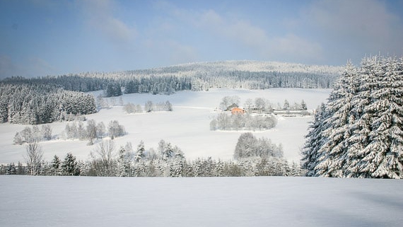 Schneeschuh-Wanderweg im Fichtelgebirge