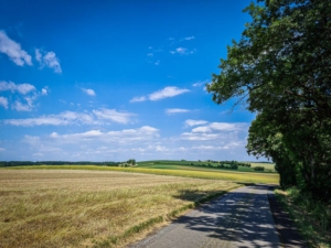 Blick auf Hochebene