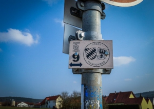 Wegweiser Grenzwanderweg