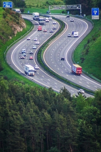 Blick auf die Autobahn A9