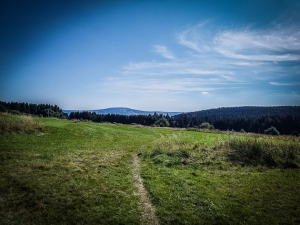 Ausblick zum Kreuzberg Rhön