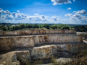 Blick in den großen Steinbruch