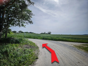 An nächster Waldecke nach links oben und weiter am Waldrand entlang