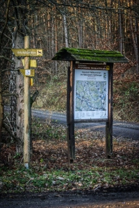 Tafel am Wanderparkplatz hinter Godelhof