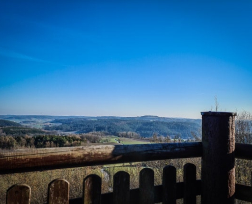 Auslbick von der Knockhütte oberhalb von Obernsees