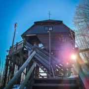 Die Knockhütte oberhalb von Obernsees