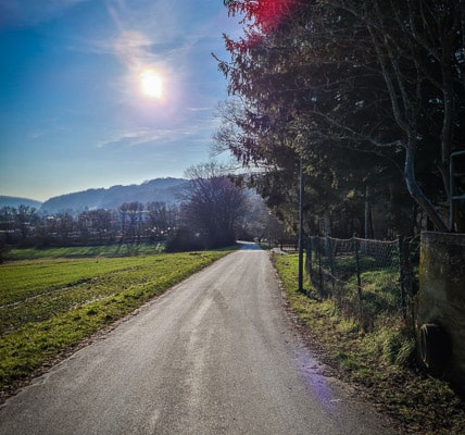 Rückweg zur Therme Obernsees