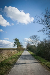 Weg mit sanften Anstieg