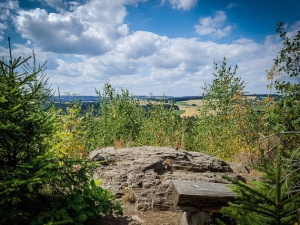 Ausblick vor der Ruine Uprode