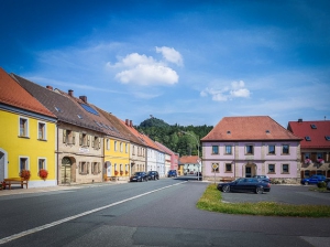 Der Marktplatz von Neustadt am Kulm