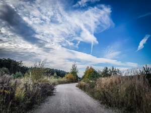 Weg an Sandgrube entlang