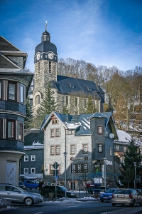 Die Kirche von Lauscha