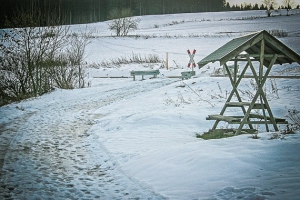 Bahnübergang für Fußgänger Ernstthal