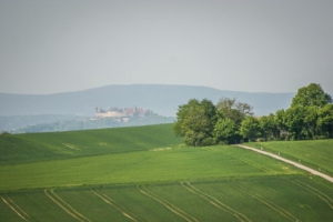 Blick Richtung Veste Coburg und Bleßberg