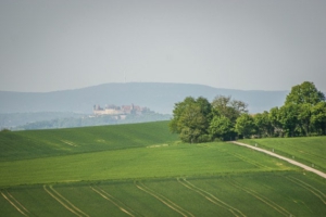 Blick Richtung Veste Coburg und Bleßberg