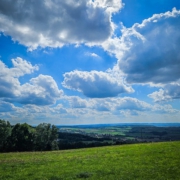 Blick vom Goldberg über Nemmersdorf hinweg