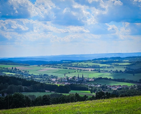 Blick vom Goldberg auf Nemmersdorf