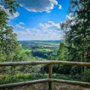 Ausblick von der Wetterfahne Goldkronach aus übers Land