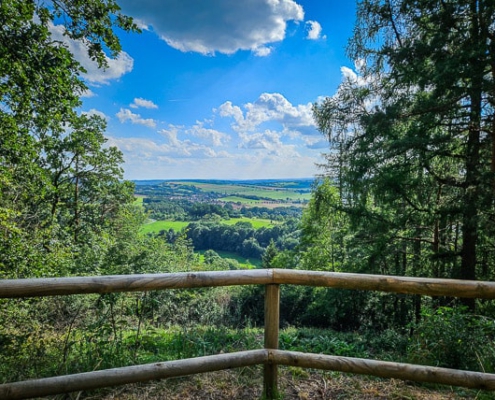 Ausblick von der Wetterfahne Goldkronach aus übers Land