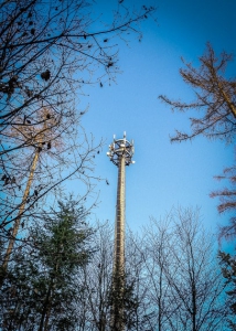 Mobilfunkmast im Wald