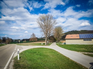 Einfahrt zum Wanderparkplatz